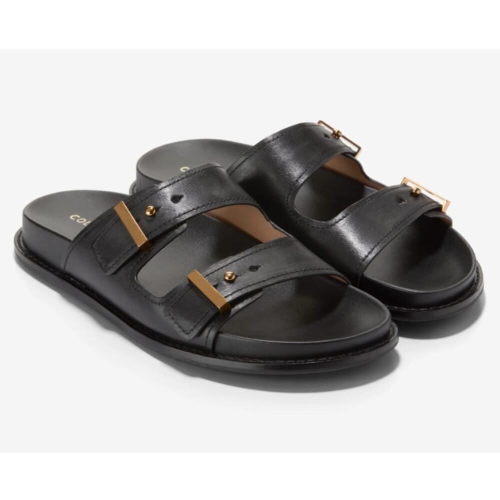 Cole Haan Women's Black Marisol Footbed Band Straps Sandals Size 6B